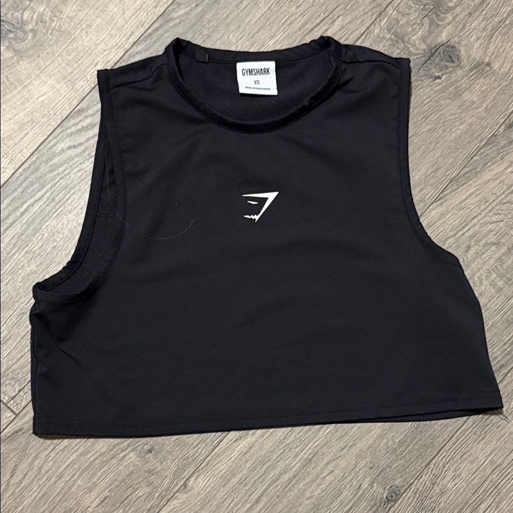 Gymshark Black Sleeveless Crop Top